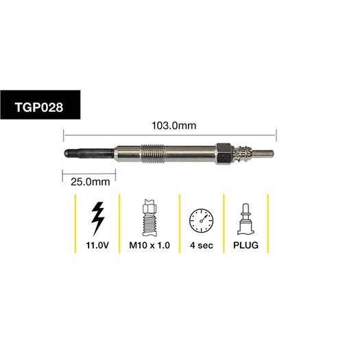 Tridon Glow Plug (1) TGP028