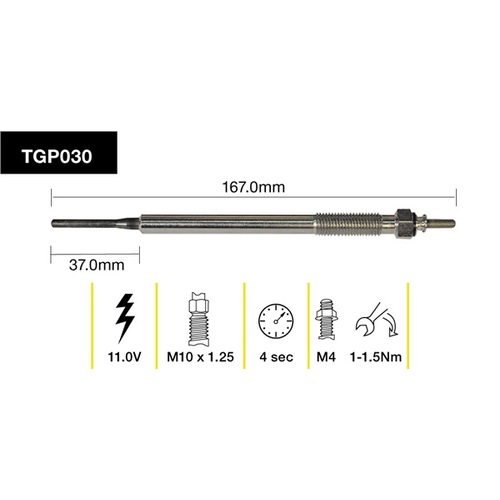 Tridon Glow Plug (1) TGP030