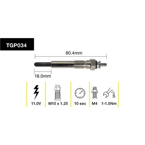 Tridon Glow Plug (1) TGP034