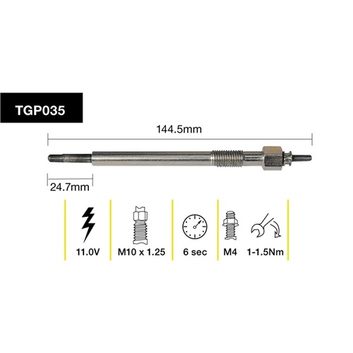 Tridon Glow Plug (1) TGP035