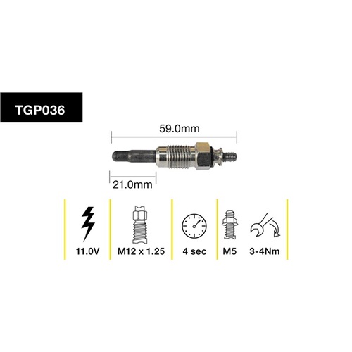 Tridon Glow Plug (1) TGP036