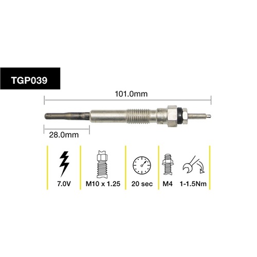 Tridon Glow Plug (1) TGP039