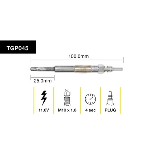 Tridon Glow Plug (1) TGP045