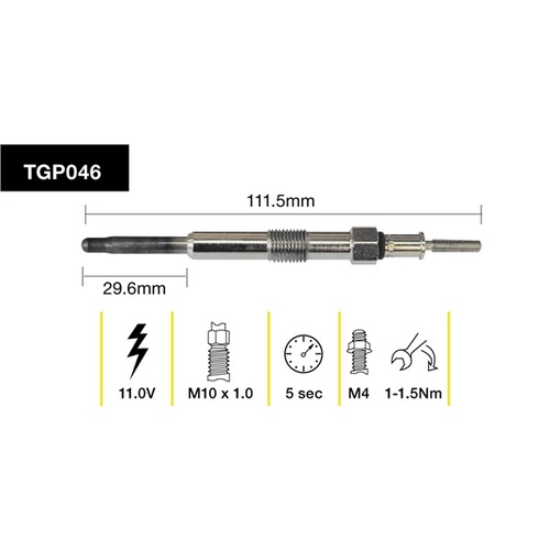 Tridon Glow Plug (1) TGP046