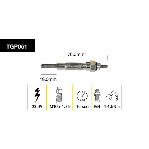 Tridon Glow Plug (1) TGP051
