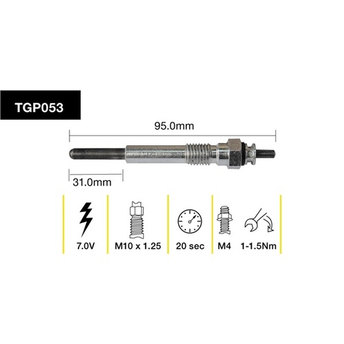 Tridon Glow Plug (1) TGP053
