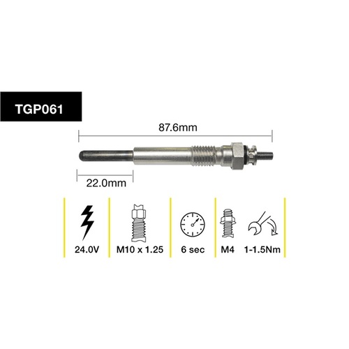 Tridon Glow Plug (1) TGP061