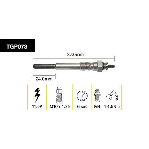 Tridon Glow Plug (1) TGP073