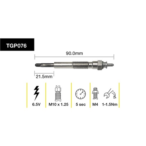 Tridon Glow Plug (1) TGP076