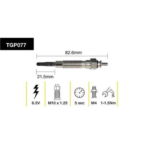 Tridon Glow Plug (1) TGP077