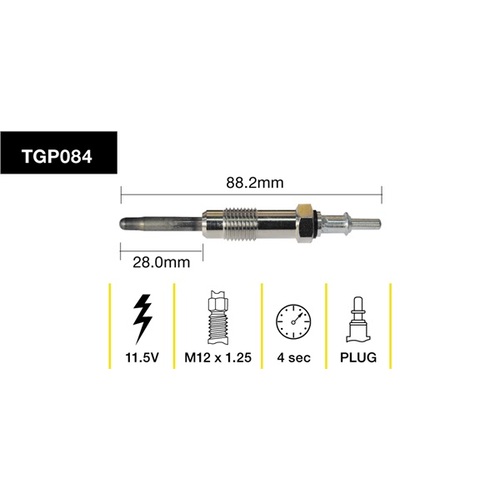 Tridon Glow Plug (1) TGP084