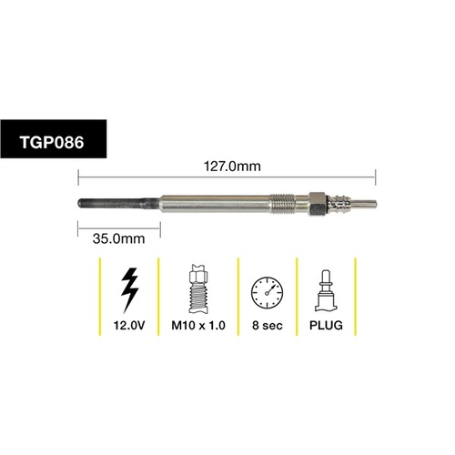 Tridon Glow Plug (1) TGP086