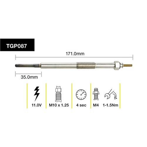 Tridon Glow Plug (1) TGP087