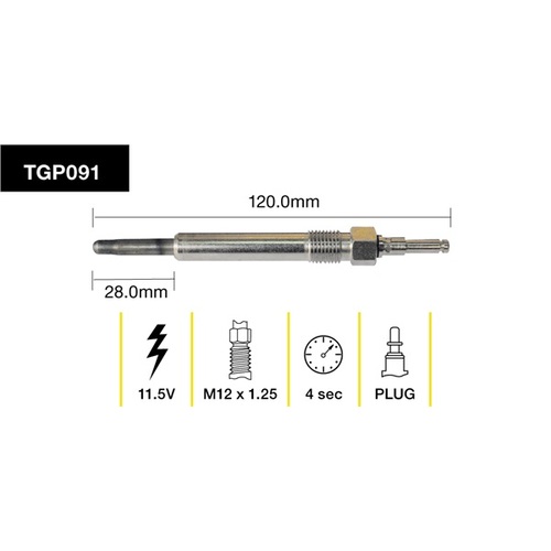 Tridon Glow Plug (1) TGP091