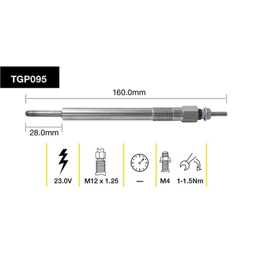 Tridon Glow Plug (1) TGP095