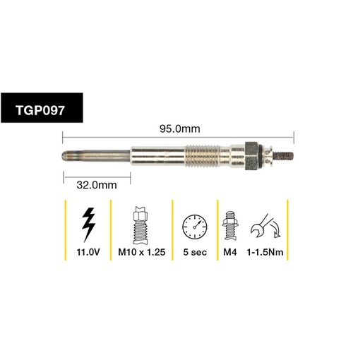 Tridon Glow Plug (1) TGP097