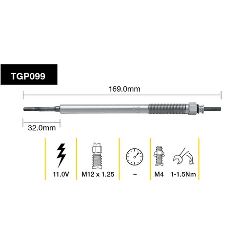 Tridon Glow Plug (1) TGP099