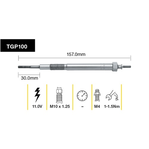 Tridon Glow Plug (1) TGP100