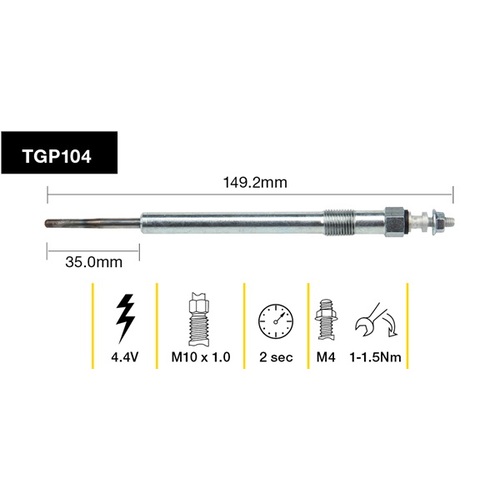 Tridon Glow Plug (1) TGP104
