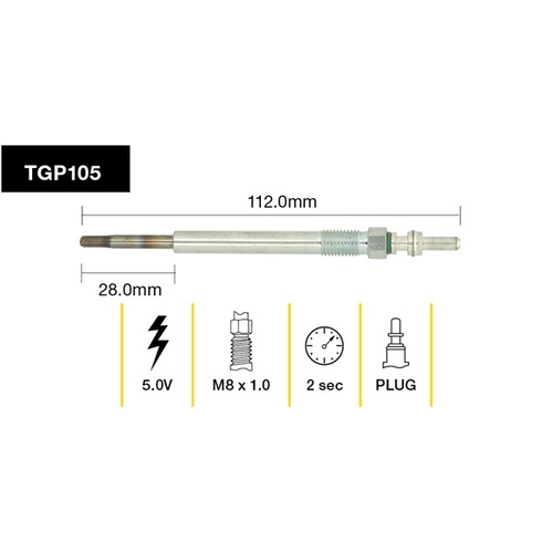 Tridon Glow Plug (1) TGP105