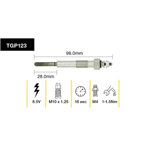 Tridon Glow Plug (1) TGP123