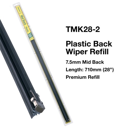 Tridon Plastic Back Wiper Refills - Mid (Pair) 28In - Front 710mm (28") TMK28-2