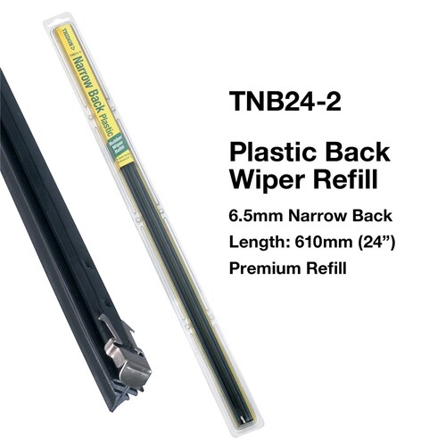 Tridon Front Wiper Blade Refills (Pair) - Narrow Back - 24In - 2Pc 610mm (24") TNB24-2