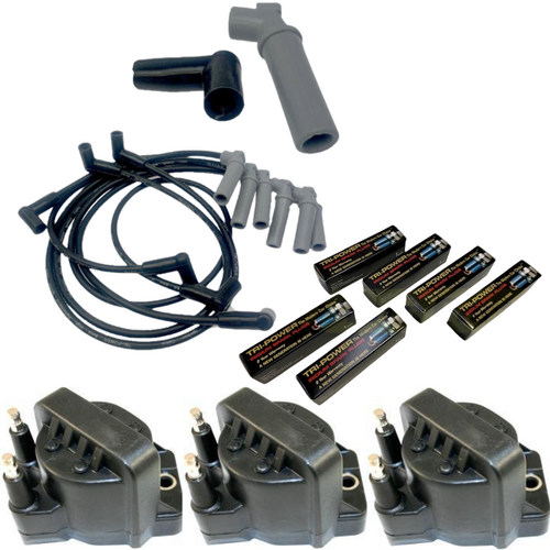 Tri-Power & Goss Ignition Leads, Spark Plugs, And Coil Set TPL0002-TPX018C