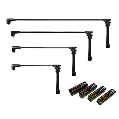 Tri-Power 7Mm Black Ignition Leads & Iridium Spark Plugs TPL0029-TPX001