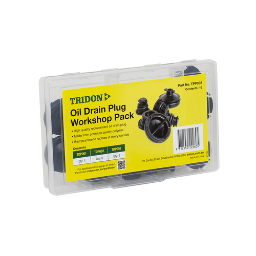 Tridon Oil Drain Plug Workshop Kit TPP002SUMP