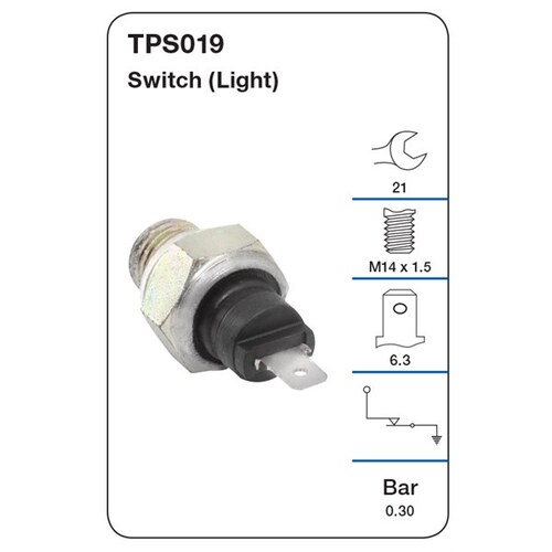 Tridon Oil Pressure Switch (light) TPS019