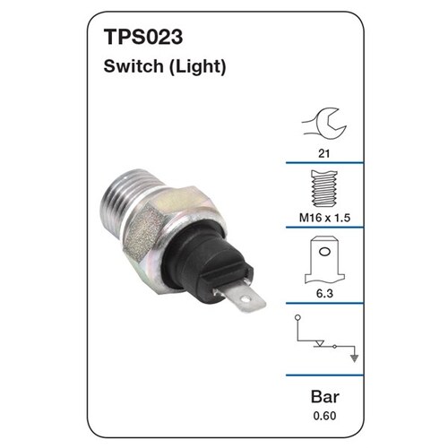 Tridon Oil Pressure Switch (light) TPS023