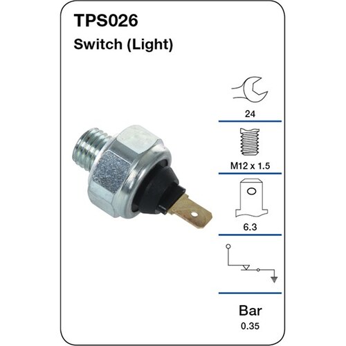 Tridon Oil Pressure Switch (light) TPS026