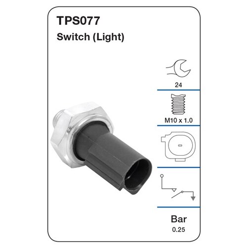 Tridon Oil Pressure Switch (light) TPS077
