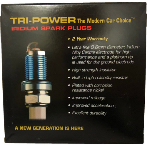 Tri-Power 10-Pack Iridium Spark Plugs TPX019-10