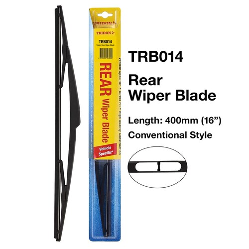 Tridon Rear Wiper Blade 16In 400mm (16") TRB014