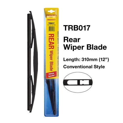 Tridon Rear Wiper Blade 12In 310mm (12") TRB017