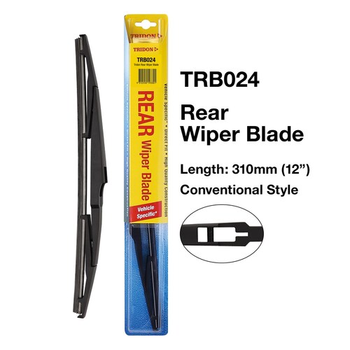 Tridon Rear Wiper Blade 12In 310mm (12") TRB024