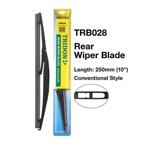 Tridon Rear Wiper Blade 12In 250mm (10") TRB028