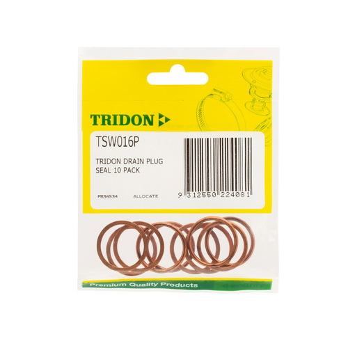 Tridon Drain Plug Seal 10 Pack TSW016P