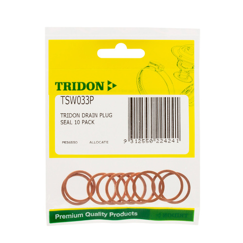 Tridon Drain Plug Seal 10 Pack TSW033P