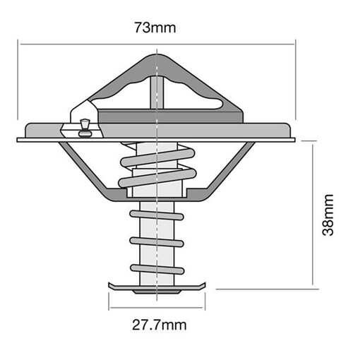 Tridon Thermostat (High Flow) - TT286-180P