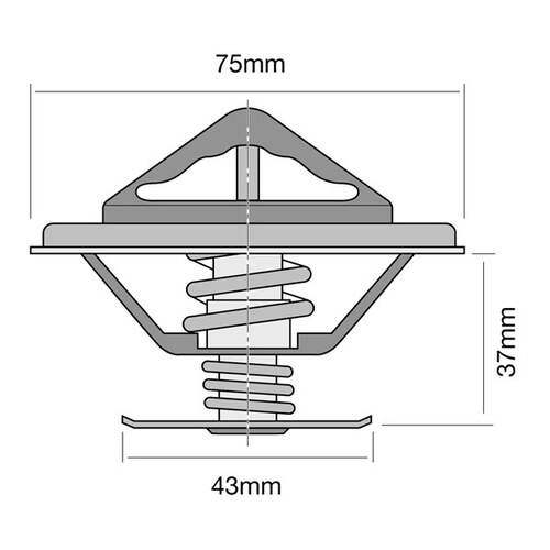 Tridon Thermostat (high Flow) TT368-180