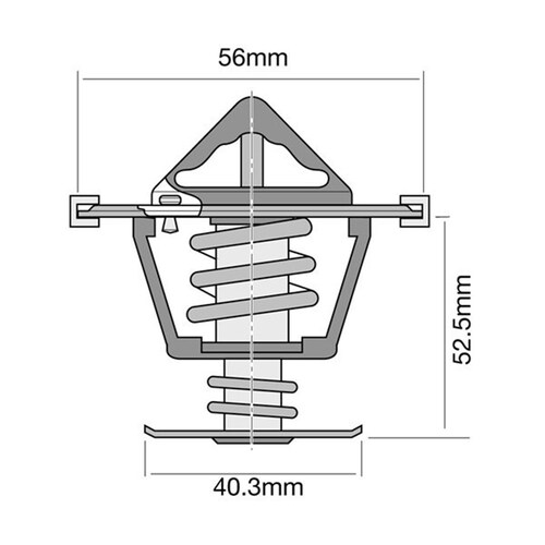 Tridon High Flow Thermostat - TT523-187