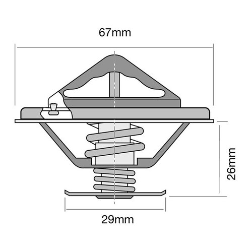 Tridon Thermostat (high Flow) TT551-172