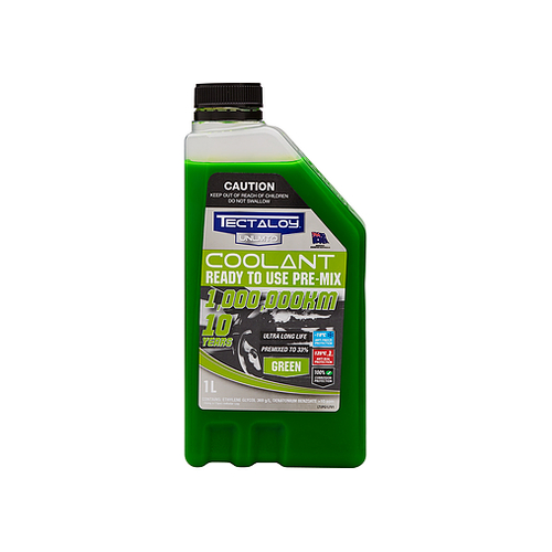 Tectaloy Unliminted Ready To Use Premix Green Coolant  1l  TUPG1L