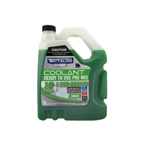 Tectaloy Unliminted Ready To Use Premix Green Coolant  5l  TUPG5L
