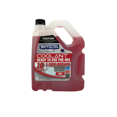 Tectaloy Unliminted Ready To Use Premix Red Coolant  5l  TUPR5L