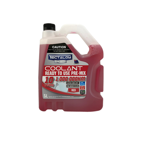 Tectaloy Unliminted Ready To Use Premix Red Coolant  5l  TUPR5L 