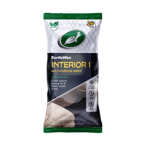 Turtlewax Interior 1 Step Multi Purpose Wipes 24 Pack 103300